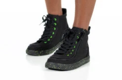 FINAL SALE - Black/Green Speckle BILLY Classic Lace High Tops -Billy Shop BK22100 002 studio standing 2 940x614 9b6c7f84 a0d8 4857 a067 af4b3fe706b6