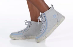 FINAL SALE - Grey/Blue Speckle BILLY Classic Lace High Tops -Billy Shop BK22100 020 studio standing 1 940x614 2d2220c3 0d1a 4bad affe 34500a15e9c4