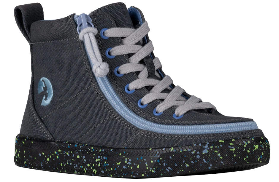 FINAL SALE - Charcoal/Blue Speckle BILLY Classic Lace High Tops 3 FINAL SALE - Charcoal/Blue Speckle BILLY Classic Lace High Tops
