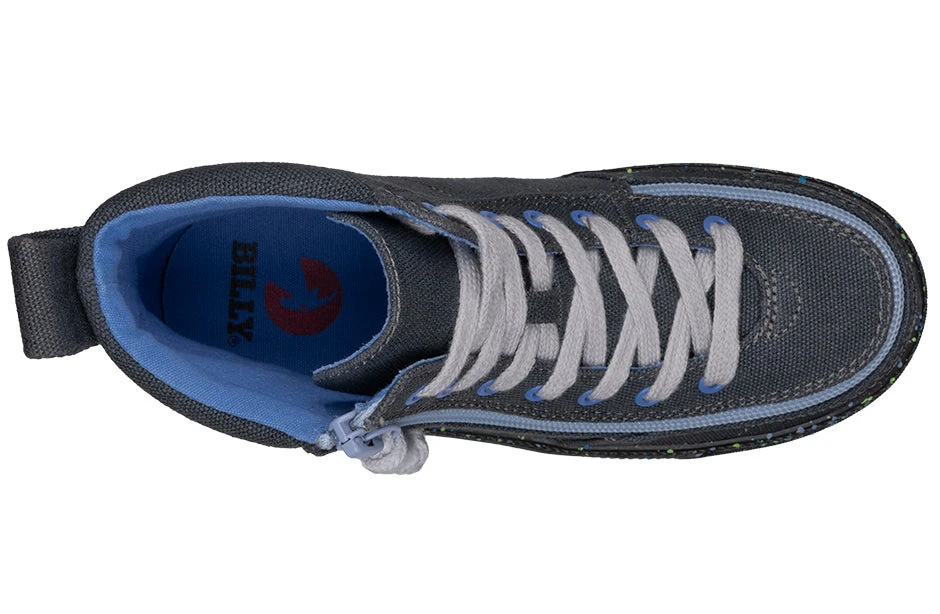 FINAL SALE - Charcoal/Blue Speckle BILLY Classic Lace High Tops 5 FINAL SALE - Charcoal/Blue Speckle BILLY Classic Lace High Tops - Image 3