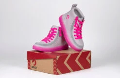 FINAL SALE - Grey/Pink BILLY Classic Lace High Tops -Billy Shop BK22100 050 studio 3 940x614 5f98c15a 4393 4efb 896c fba8a6c86595