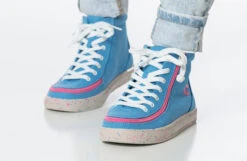 FINAL SALE - Blue/Pink Speckle BILLY Classic Lace High Tops -Billy Shop BK22100 420 studio standing 2 940x614 63e7539e 5f64 422d b79c a5233b06e534