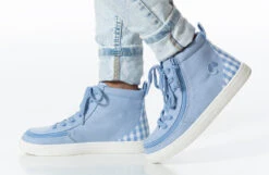 FINAL SALE - Blue Gingham BILLY Classic Lace High Tops -Billy Shop BK22100 450 studio standing 1 940x614 03dcb56d 520b 4213 82ce c726ed21b04e