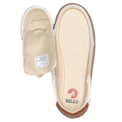 FINAL SALE - Women's White (Brown Mustache) BILLY Low Sneakers -Billy Shop BW20007 100 Open 880x880 15bc46a2 ee29 40b3 8bb4 56974c8061cd