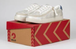 FINAL SALE - Women's White (Navy Mustache) BILLY Sneakers -Billy Shop BW22128 101 studio 1 940x614 45cf5db7 fad8 4759 b579 dd8bac47c5c2