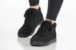 FINAL SALE - Women's Black To The Floor BILLY Sneaker Lace Mid Tops 21 FINAL SALE - Women's Black To The Floor BILLY Sneaker Lace Mid Tops -Billy Shop BW22135 003 studio standing 2 940x614 7218d330 ff3e 4e64 97f7 6c0dc6df16af