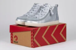 FINAL SALE - Women's Silver Grey Metallic BILLY Sneaker Lace Mid Tops -Billy Shop BW22135 040 studio 1 940x614 9741e33b a875 42b1 a2b9 be133a17b79d