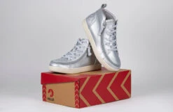 FINAL SALE - Women's Silver Grey Metallic BILLY Sneaker Lace Mid Tops -Billy Shop BW22135 040 studio 3 940x614 0cde78b0 6ed0 4204 ae92 7362b9c8d691