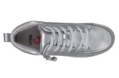 FINAL SALE - Women's Silver Grey Metallic BILLY Sneaker Lace Mid Tops -Billy Shop BW22135 040 top 940x614 03cc690a 495c 4db0 a0f5 f49a2b70243b