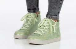 FINAL SALE - Women's Cucumber Green BILLY Sneaker Lace Mid Tops -Billy Shop BW22135 330 studio standing 2 940x614 9b5e321e 66f4 449a 875d 02b749d31fba