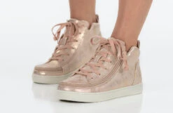 FINAL SALE - Women's Rose Gold BILLY Sneaker Lace Mid Tops 21 FINAL SALE - Women's Rose Gold BILLY Sneaker Lace Mid Tops -Billy Shop BW22135 680 studio standing 2 940x614 13d74b55 0ea3 4179 b442 e5a47fe19c23