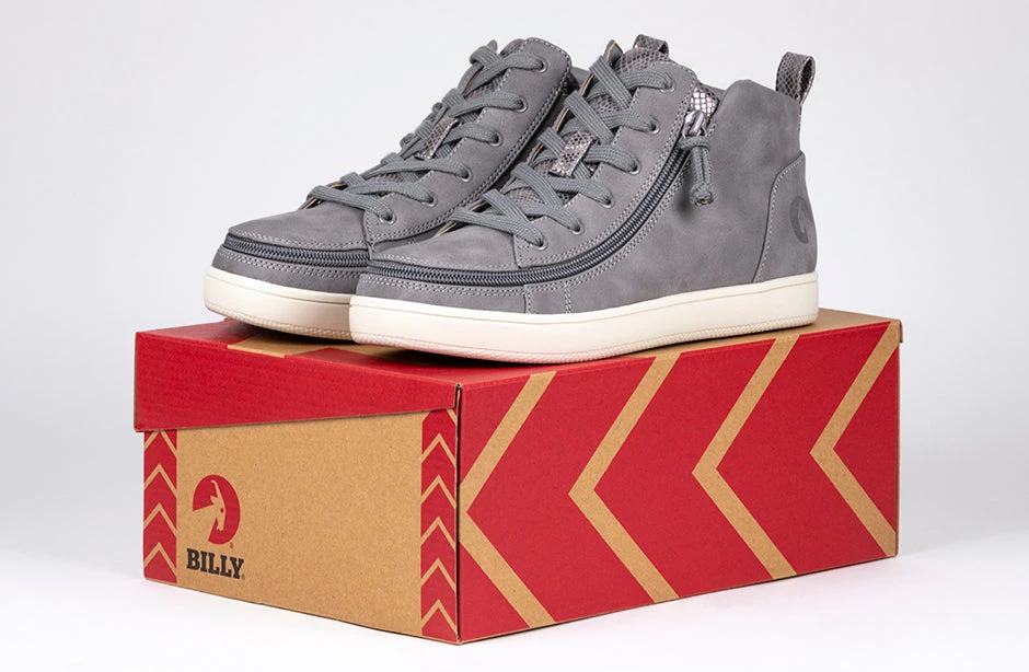 FINAL SALE - Women's Stone BILLY Sneaker Lace Mid Tops 9 FINAL SALE - Women's Stone BILLY Sneaker Lace Mid Tops - Image 7