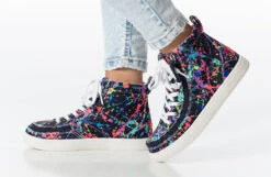 Sasha Splatter BILLY Classic Lace High Tops -Billy Shop bk23100 009 studio standing 1 940x614 52633521306 o